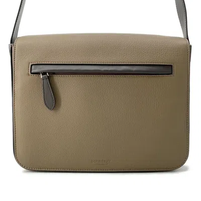 Pre-owned Burberry Brown Leather Messenger Bag Shoulder Bag ()