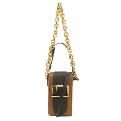 Pre-owned Burberry Brown Leather Shoulder Bag ()