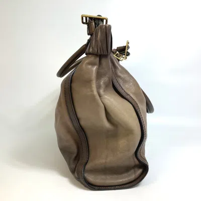 Pre-owned Burberry Brown Leather Tote Bag ()