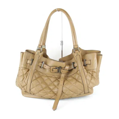 Pre-owned Burberry Brown Leather Tote Bag ()