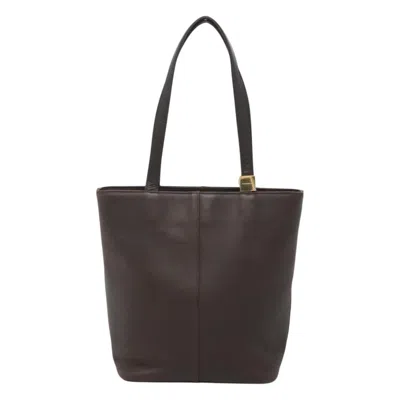 Pre-owned Burberry Brown Leather Tote Bag ()