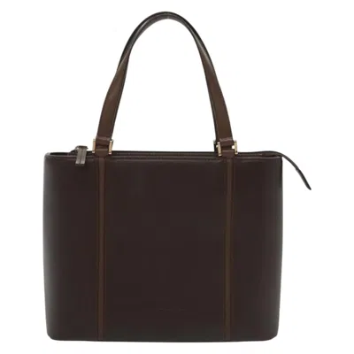 Pre-owned Burberry Brown Leather Tote Bag ()