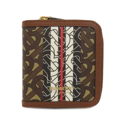 Pre-owned Burberry Brown Leather Wallet (bi-fold) ()