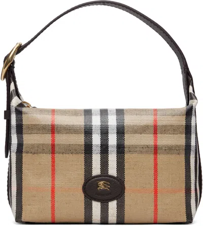 BURBERRY BROWN MINI HIGHLANDS DUFFLE BAG