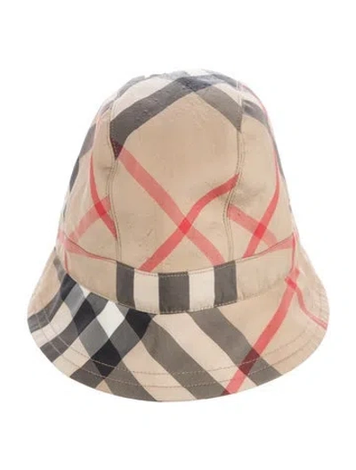 Pre-owned Burberry Brown Nylon  Bucket Hat