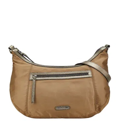 Pre-owned Burberry Brown Nylon Leather Shoulder Bag ()