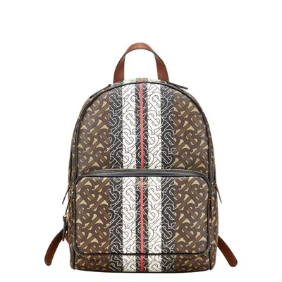 Pre-owned Burberry Brown Pvc Leather Backpack ()