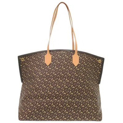 Pre-owned Burberry Brown Pvc Leather Tote Bag ()