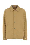 Burberry Reversible Quilted Short Jacket In Brown