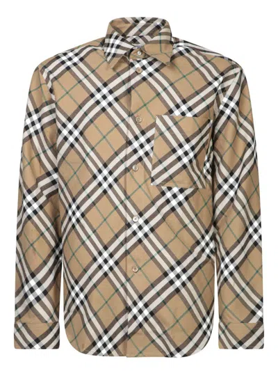 Burberry Brown Shirt In Loch Ip Check