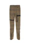 Burberry Cargo Pant With Embroidered Viscose Blend