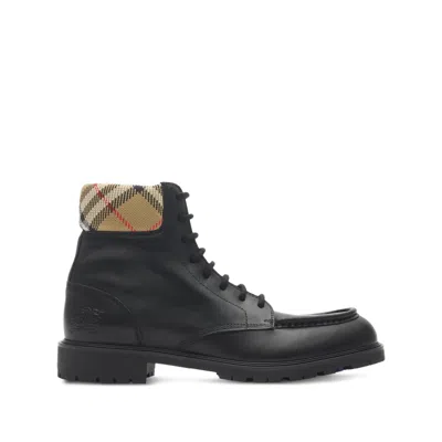 Burberry Brown Leather Amphibian Rogue In Animal Print