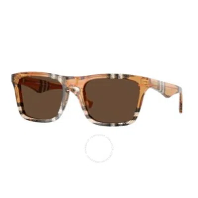 Burberry Brown Square Men's Sunglasses Be4434f 414673 57