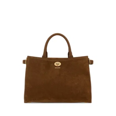 Burberry Brown Suede Small Cotswolds Handbag