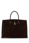 Burberry Brown Suede Small Rocking Horse Handbag