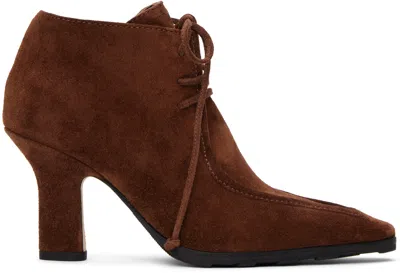 Burberry Brown Suede Storm Heels