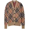 Burberry Checkered Wool-mohair Blend Cardigan