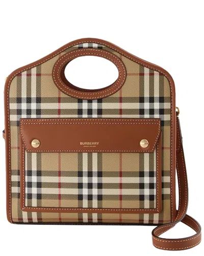 Burberry Brown Synthetic Mini Pocket