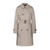 Burberry Trench Coat Belted At Waist With Epaulettes