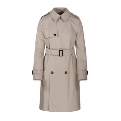 BURBERRY BURBERRY BROWN TAILORED JACKET WITH DOUBLE-BREASTED CLOSURE