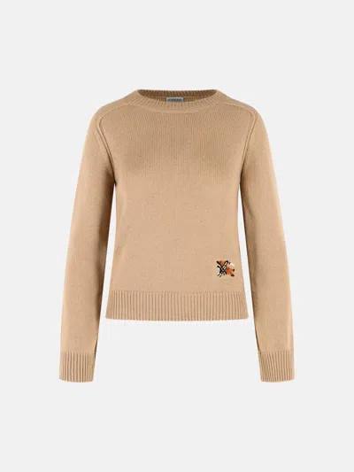 Burberry Brown Wool And Cashmere Sweater