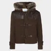 Burberry Brown Wool Casual Jacket In Camp