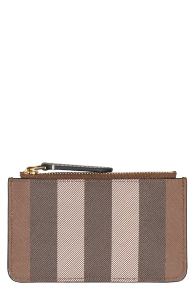 Burberry Brown Zippered Coin Purse
