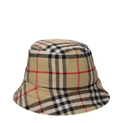 Burberry Bu9489258479881bt Checked Cotton Bucket Hat In Multi