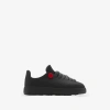 Burberry Mens Bubble Charm-embellished Rubber Low-top Trainers Blac In Black