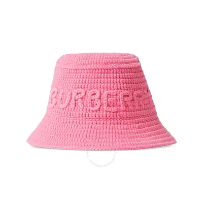 Burberry Bubblegum Pink Crochet Bucket Hat