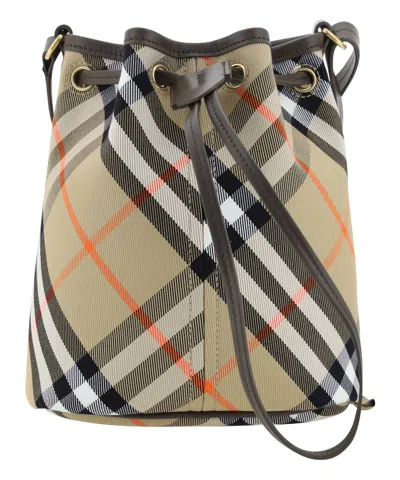 Burberry Bucket Bag In Beige