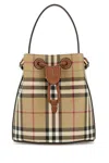 Burberry Printed Canvas Bucket Bag In Multi