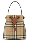 Burberry Printed Canvas Bucket Bag In Multi