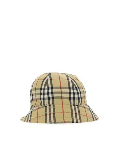 Burberry Bucket Hat In Beige