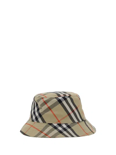 Burberry Bucket Hat In Beige