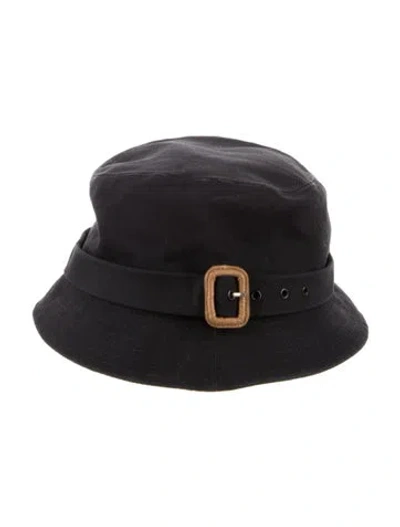 Pre-owned Burberry Bucket Hat In Black