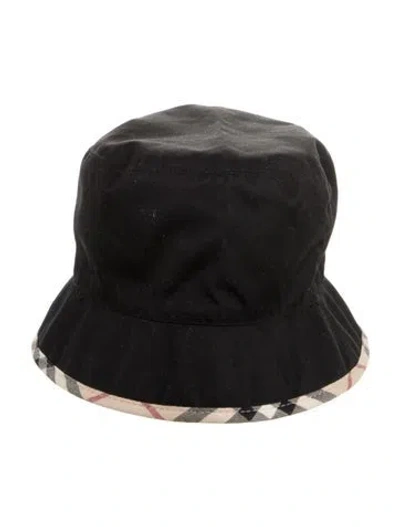 Pre-owned Burberry Bucket Hat In Black