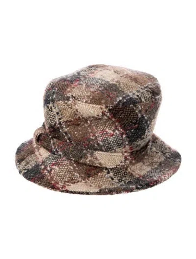 Pre-owned Burberry Bucket Hat In Brown