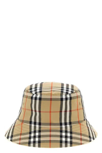 Burberry Bucket Hat Check In Brown