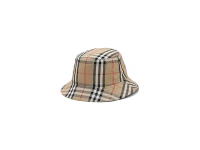 Burberry Kids' Bucket Hat (infant/toddler) Caps Sand Ip Check: 6-9 Months In Brown