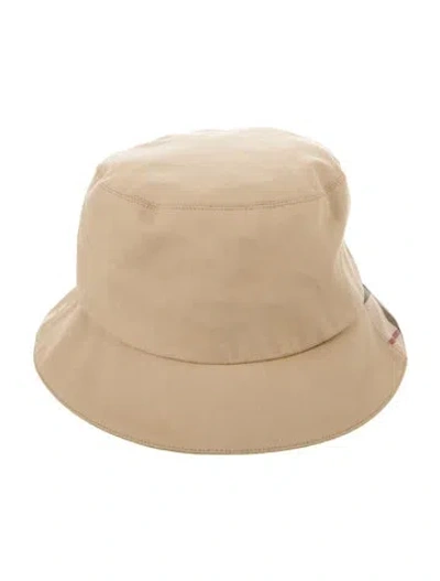 Pre-owned Burberry Bucket Hat In Neutral