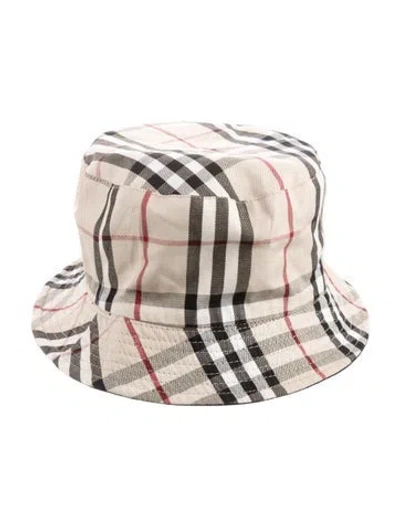Pre-owned Burberry Bucket Hat In Neutral