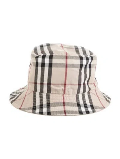 Pre-owned Burberry Bucket Hat In Neutrals