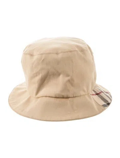 Pre-owned Burberry Bucket Hat In Neutrals