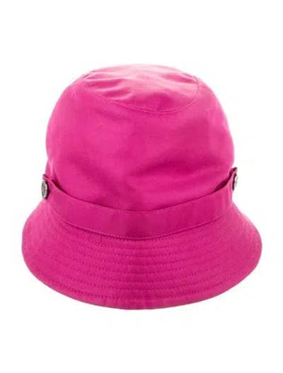 Pre-owned Burberry Bucket Hat In Purple