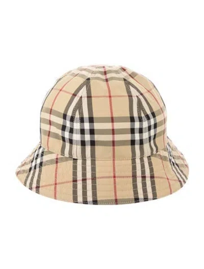 Pre-owned Burberry Bucket Hat W/ Tags In Brown