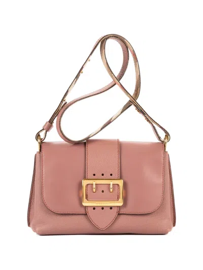 Pre-owned Burberry Buckle-detail Shoulder Bag In Pink