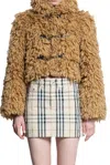 BURBERRY BURBERRY BUCKLE DETAILED CROPPED JACKET