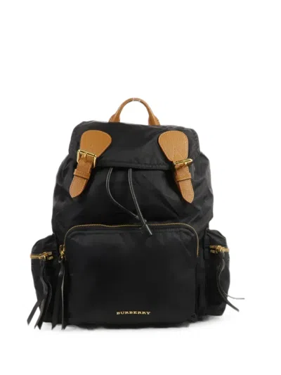 Pre-owned Burberry Buckle-fastening Backpack In Black
