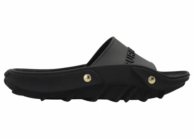 Pre-owned Burberry Bucklow Rubber Slide (women's) Sneakers In Black